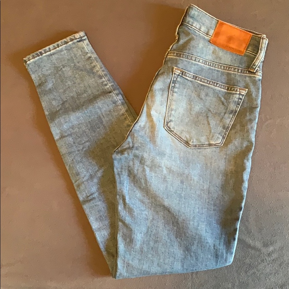 EUC J.Crew 9" Toothpick Jeans size 27